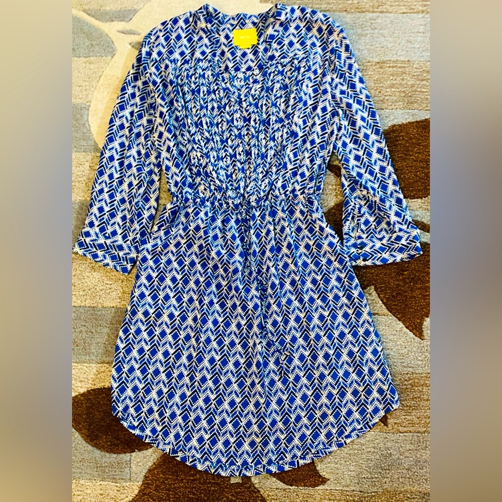 Anthropologie I Maeve Galen Geo Day Dress TB2 - Picture 2 of 8